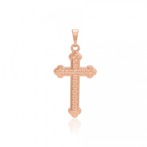 Kulons - krustīņš , rozā zelta pārklājums